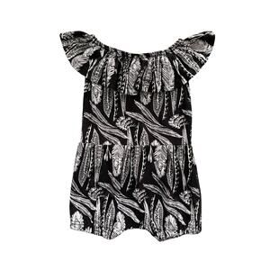 Thief & Bandit Feathers Short Romper Size 3